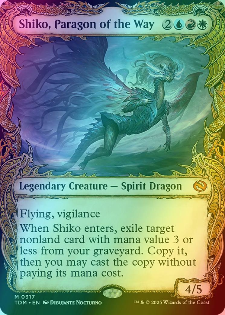 Shiko, Paragon of the Way [317] [Draconic Frame Showcase] [Tarkir: Dragonstorm] [Foil]