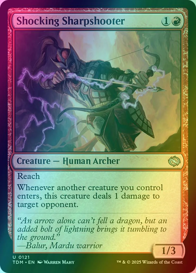 Shocking Sharpshooter [121] [Tarkir: Dragonstorm] [Foil]
