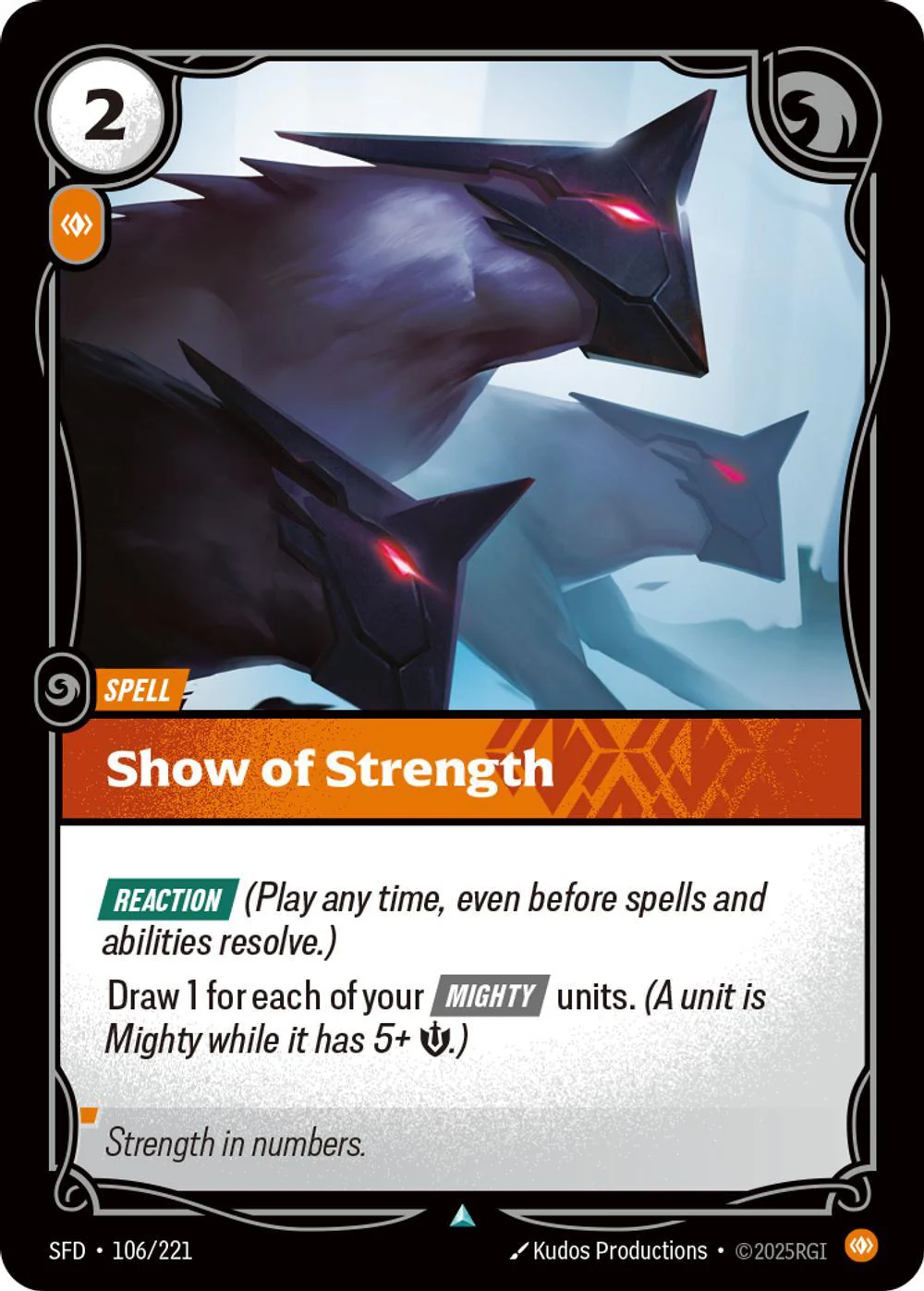 Show of Strength - 106/221 [Spiritforged] [Non Foil]