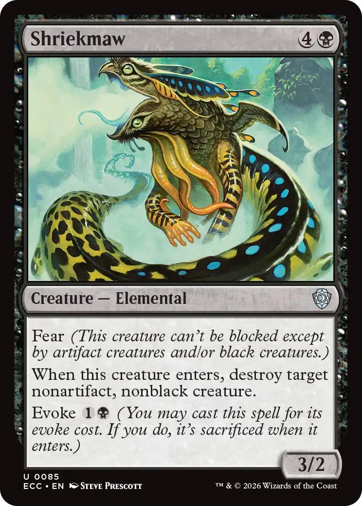 Shriekmaw [85] [Lorwyn Eclipsed: Commander] [Non-Foil]