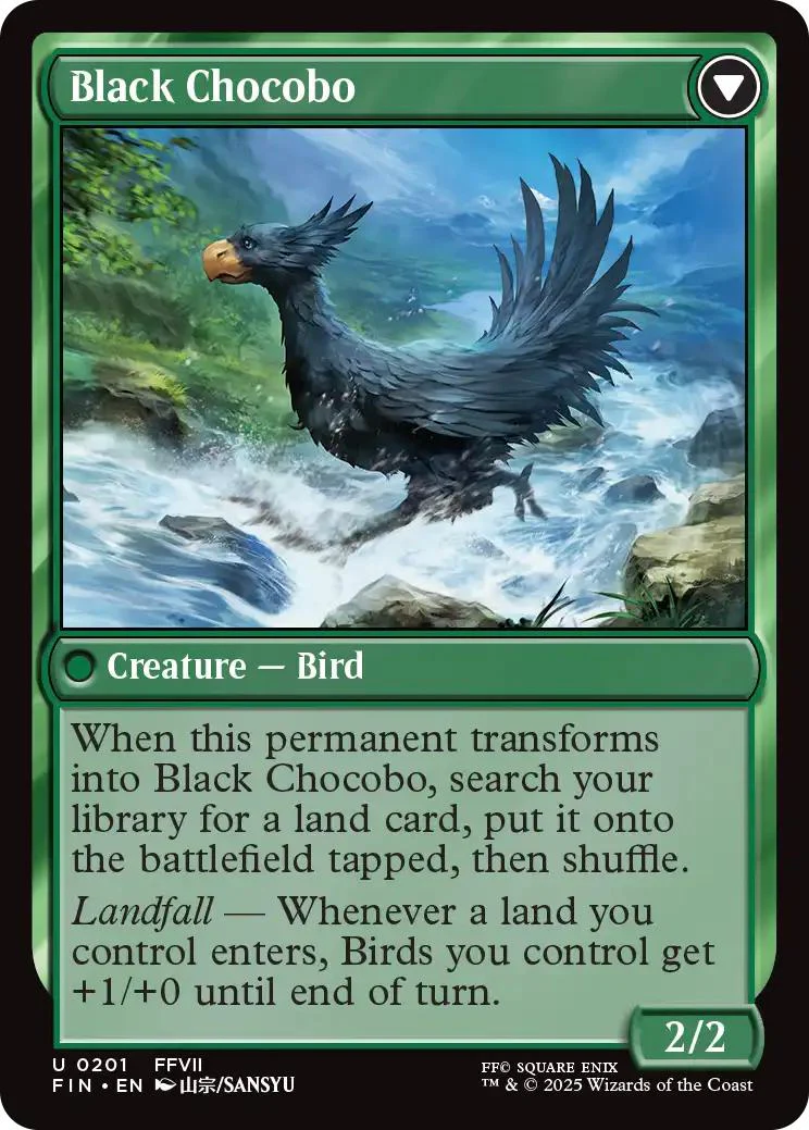 Sidequest: Raise a Chocobo // Black Chocobo [201] [FINAL FANTASY] [Non-Foil] - Image 2