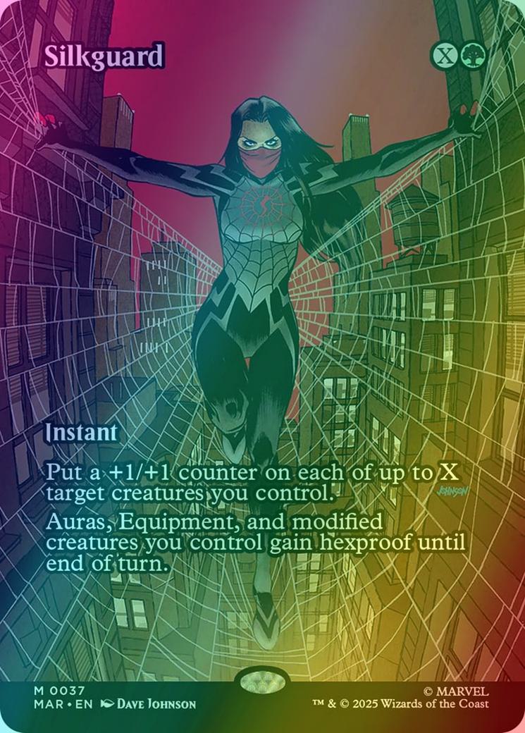Silkguard [37] [Borderless] [Source Material] [Marvel Universe] [Foil]