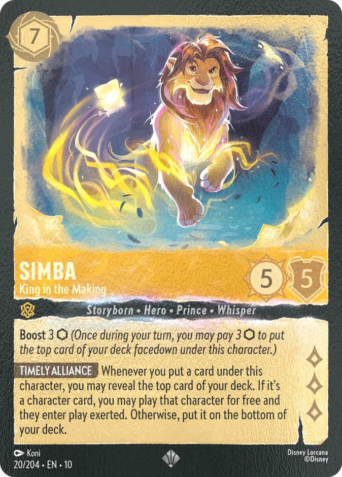 Simba - King in the Making - 20/204 [Whispers in the Well] [Cold Foil]