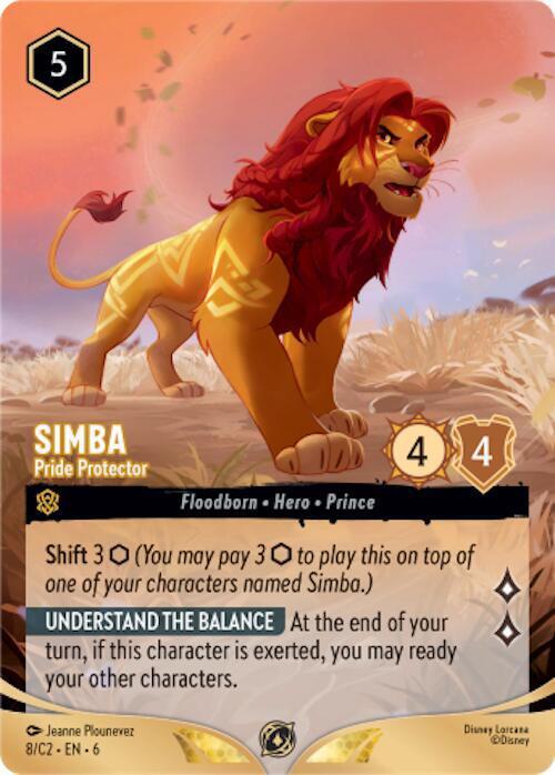 Simba - Pride Protector - 8/C2 [Disney Lorcana Promo Cards] [Non-Foil]