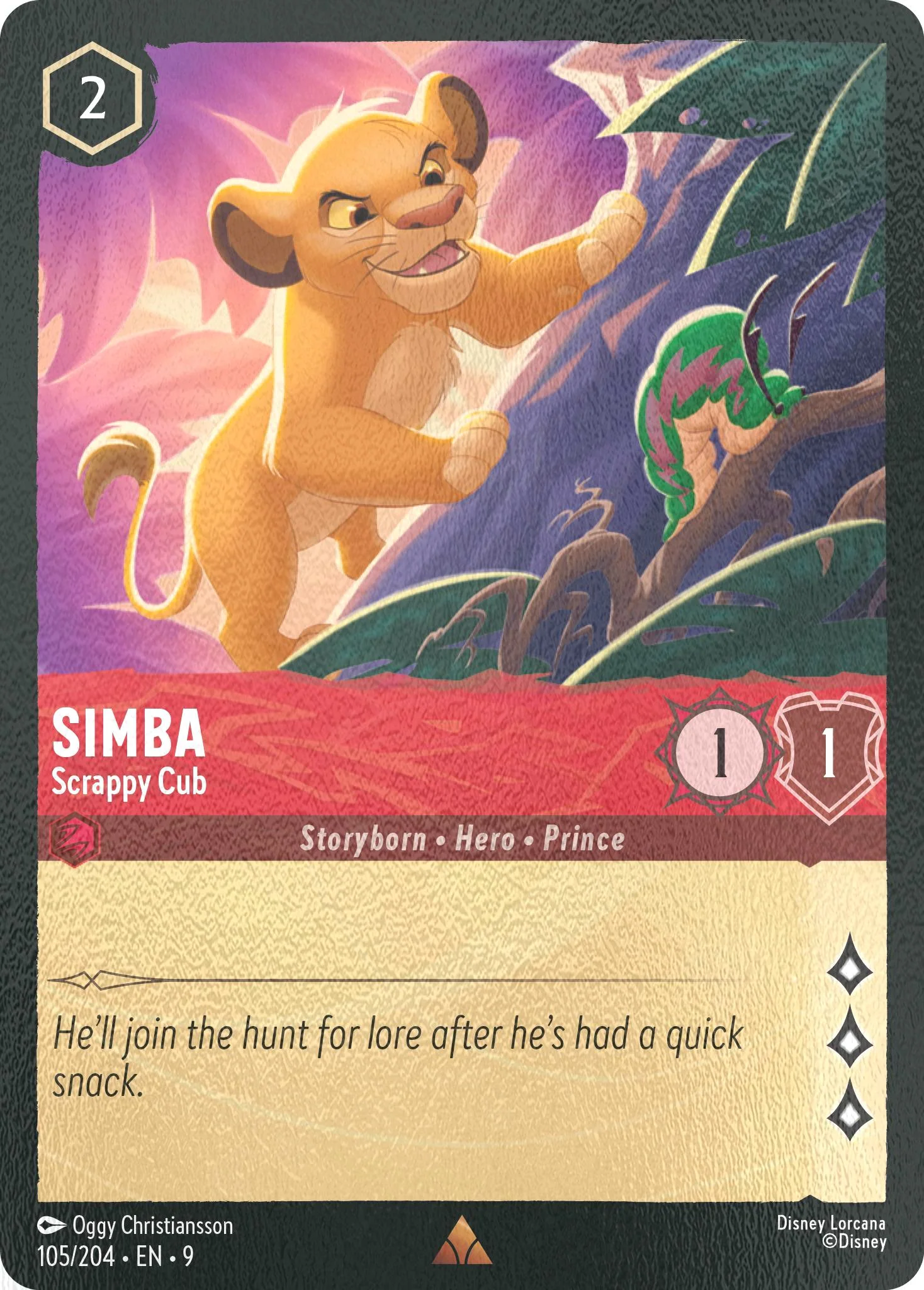 Simba - Scrappy Cub - 105/204 [Fabled] [Cold Foil]