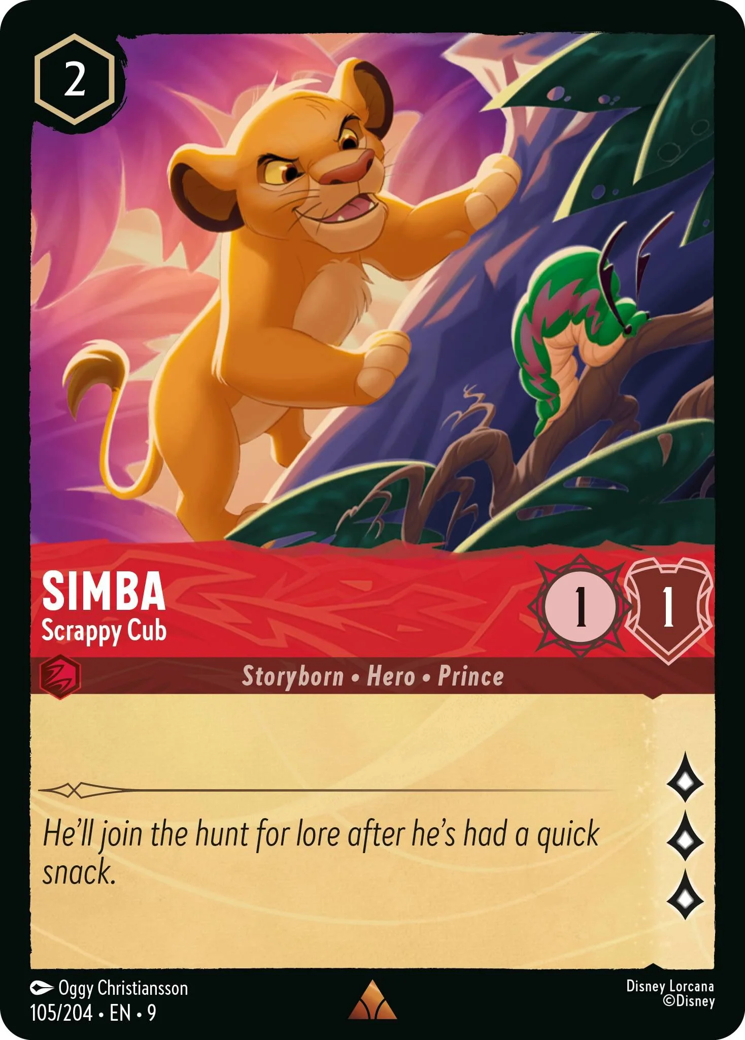 Simba - Scrappy Cub - 105/204 [Fabled] [Non-Foil]
