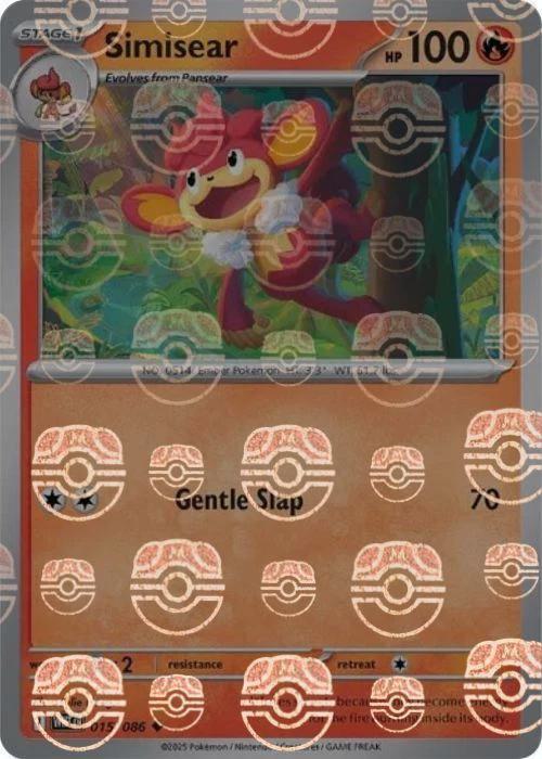 Simisear - Master Ball Pattern - 015/086 - Uncommon [sv105w-015] [Reverse Holo]