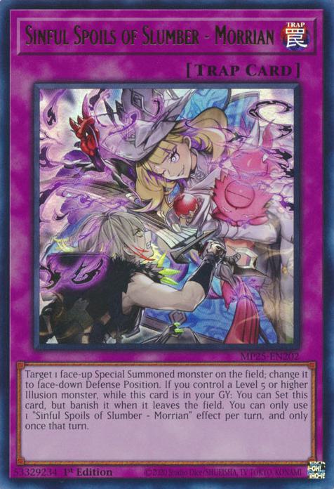 Sinful Spoils of Slumber - Morrian - MP25-EN202 - Ultra Rare - 1st Edition