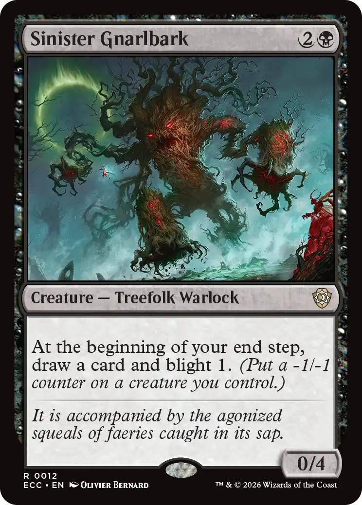Sinister Gnarlbark [12] [Lorwyn Eclipsed: Commander] [Non-Foil]