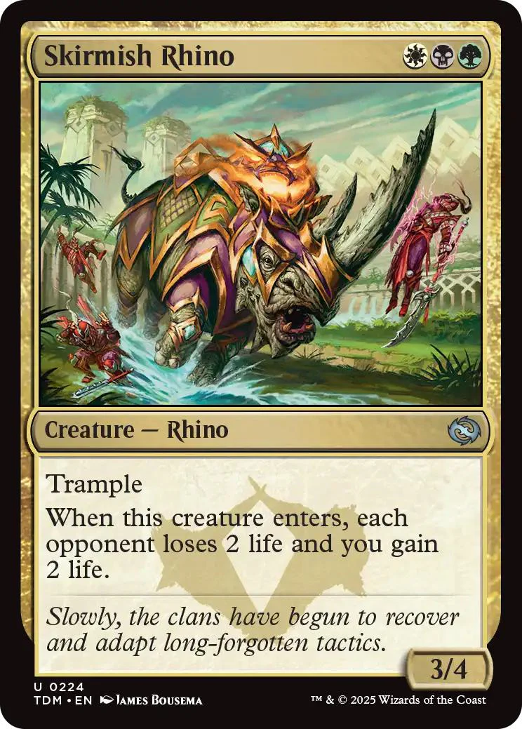 Skirmish Rhino [224] [Tarkir: Dragonstorm] [Non-Foil]