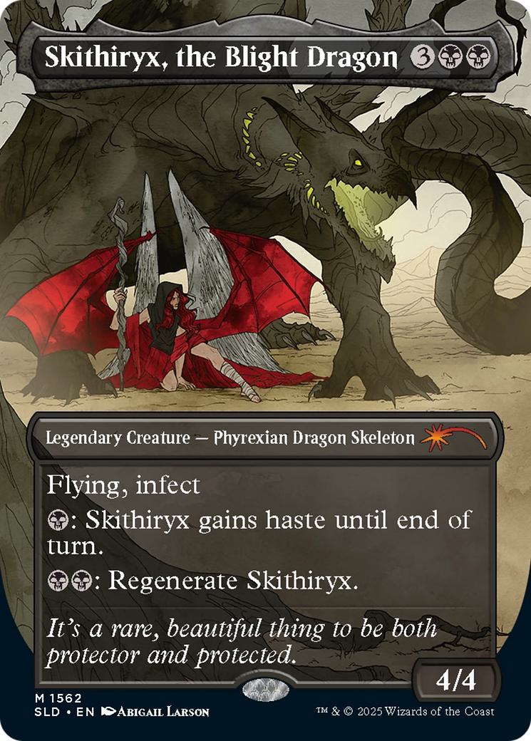 Skithiryx, the Blight Dragon [1562] [Borderless] [Tragic Romance] [Secret Lair Drop] [Non-Foil]