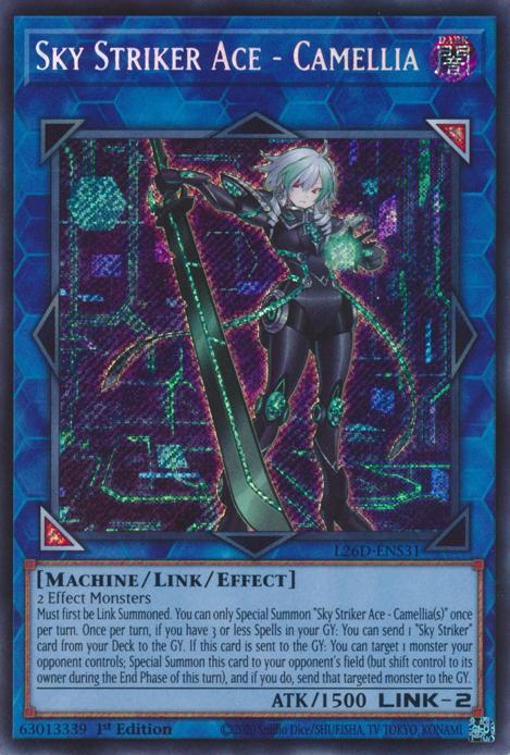Sky Striker Ace - Camellia - L26D-ENS31 - Secret Rare - 1st Edition