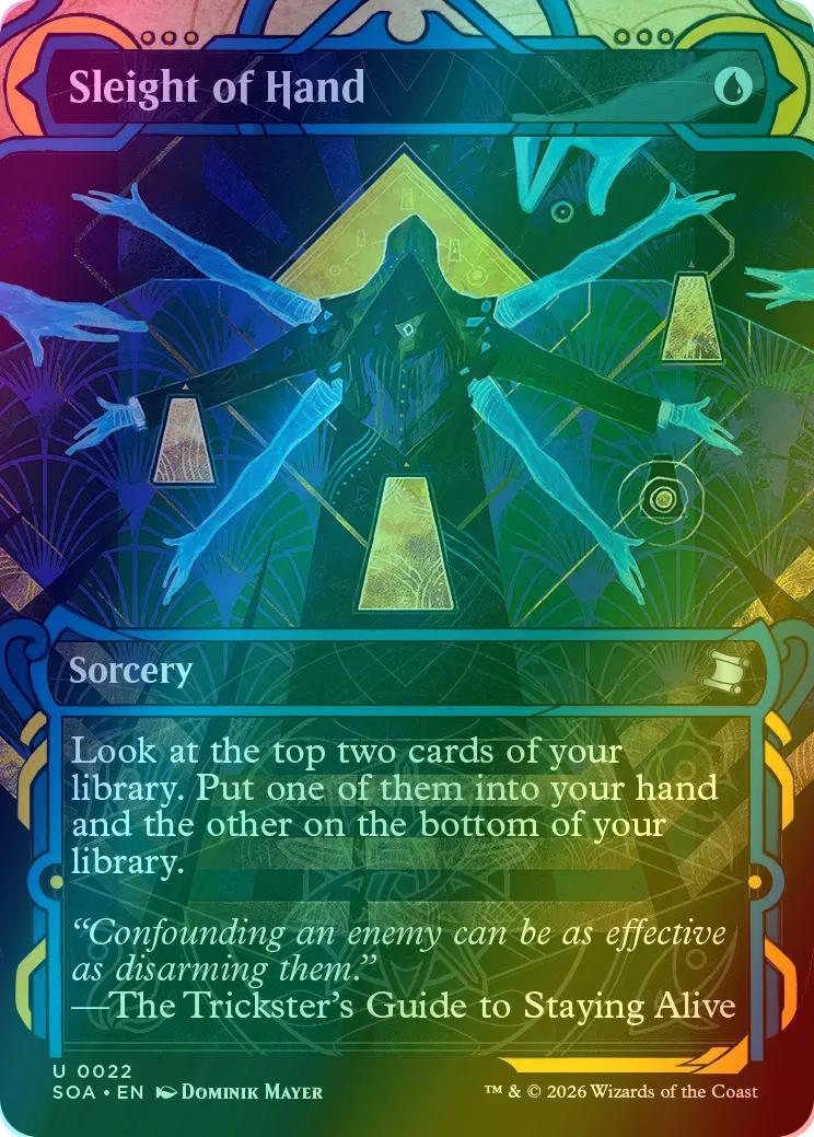 Sleight of Hand [22] [Showcase] [Secrets of Strixhaven: Mystical Archive] [Foil]