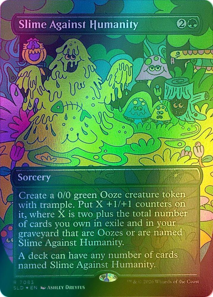 Slime Against Humanity [7083] [Borderless] [Slimes Against Humanity] [Secret Lair Drop] [Foil]