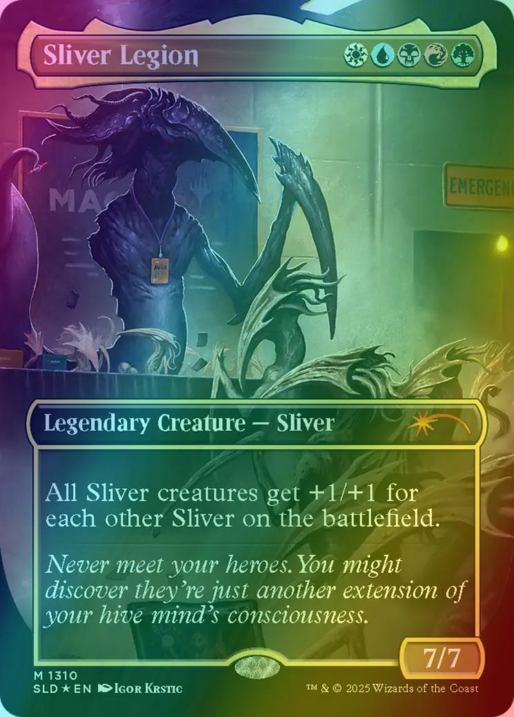 Sliver Legion [1310] [Borderless] [MagicCon: The Gathering] [Secret Lair Drop] [Rainbow Foil]