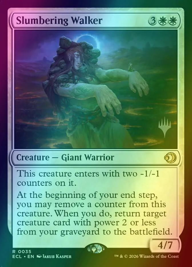 Slumbering Walker [35p] [Promo Pack] [Lorwyn Eclipsed: Promos] [Foil]