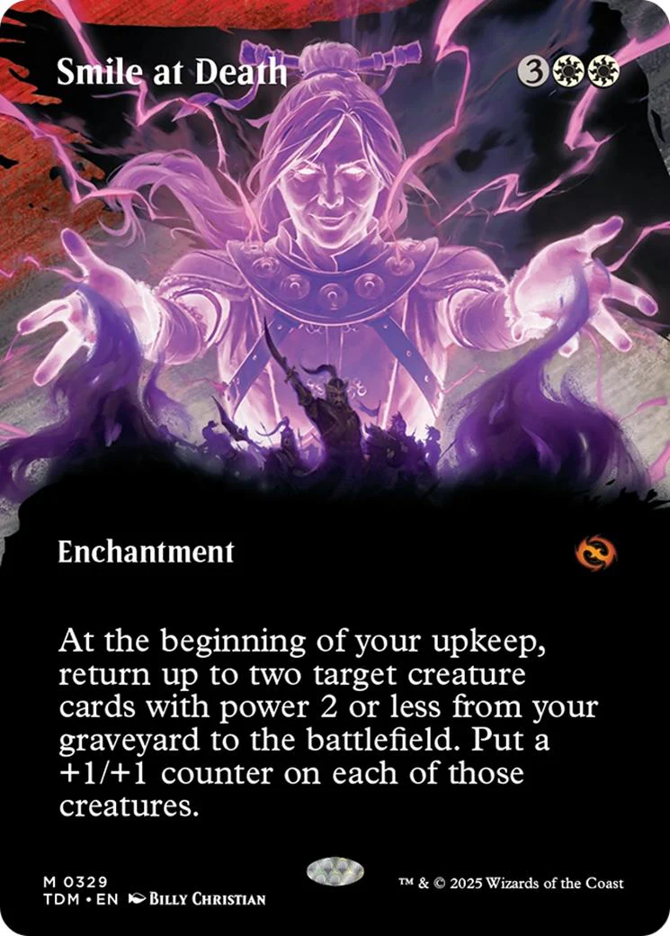 Smile at Death [329] [Borderless] [Clan] [Tarkir: Dragonstorm] [Non-Foil]