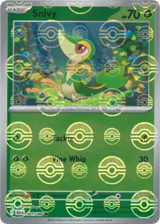 Snivy - Poké Ball Pattern - 001/086 - Common [sv105b-001] [Reverse Holo]