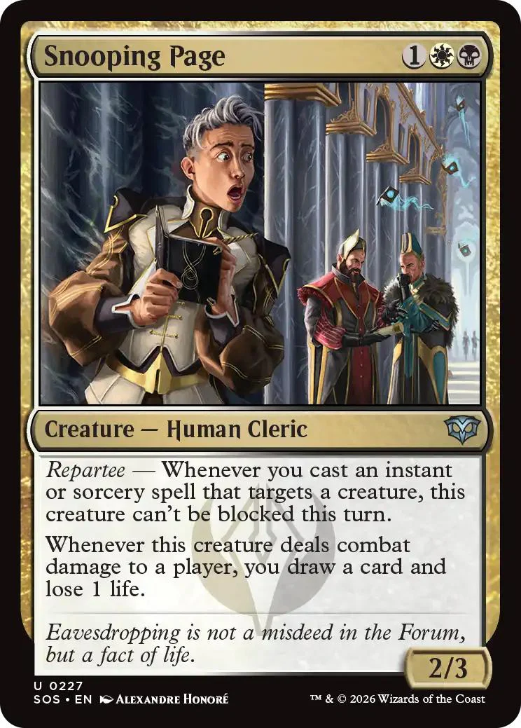 Snooping Page [227] [Secrets of Strixhaven] [Non-Foil]
