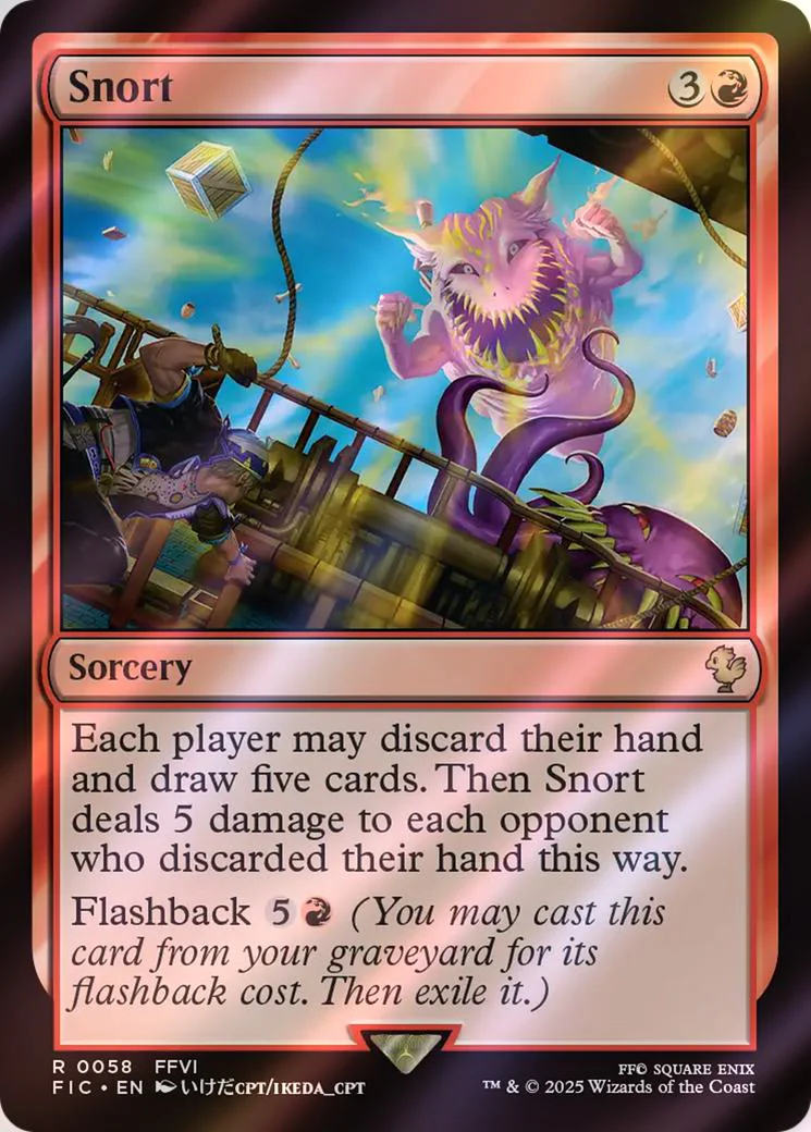 Snort [58] [FINAL FANTASY: Commander] [Surge Foil]