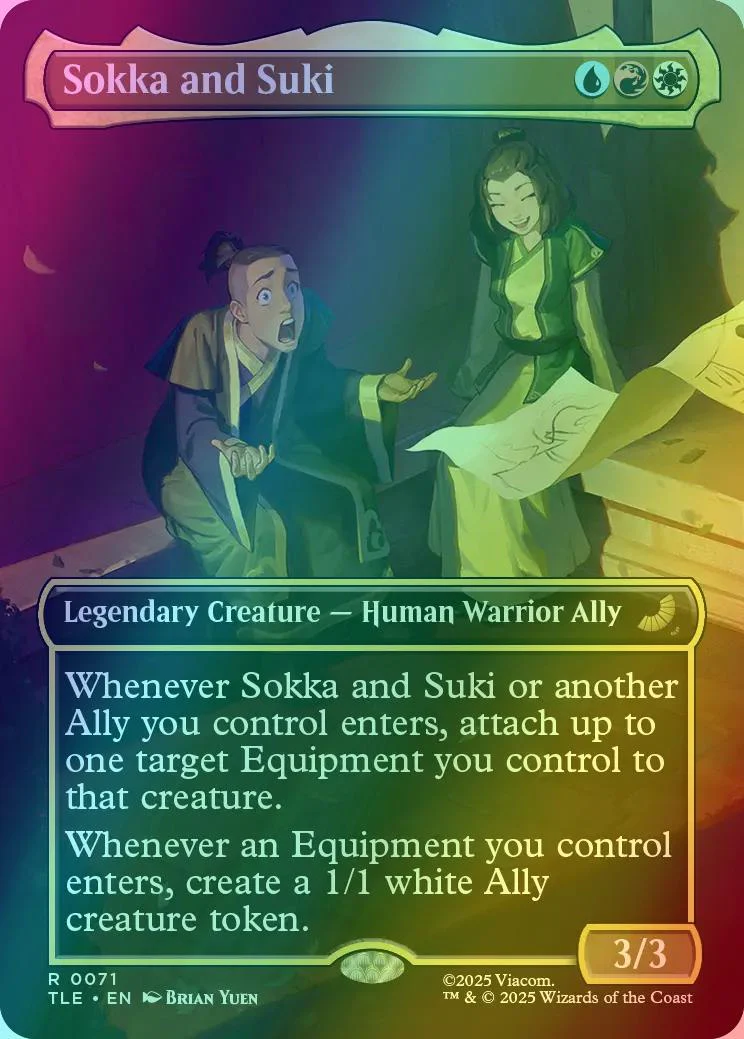 Sokka and Suki [71] [Borderless] [Scene] [Avatar: The Last Airbender Eternal] [Foil]
