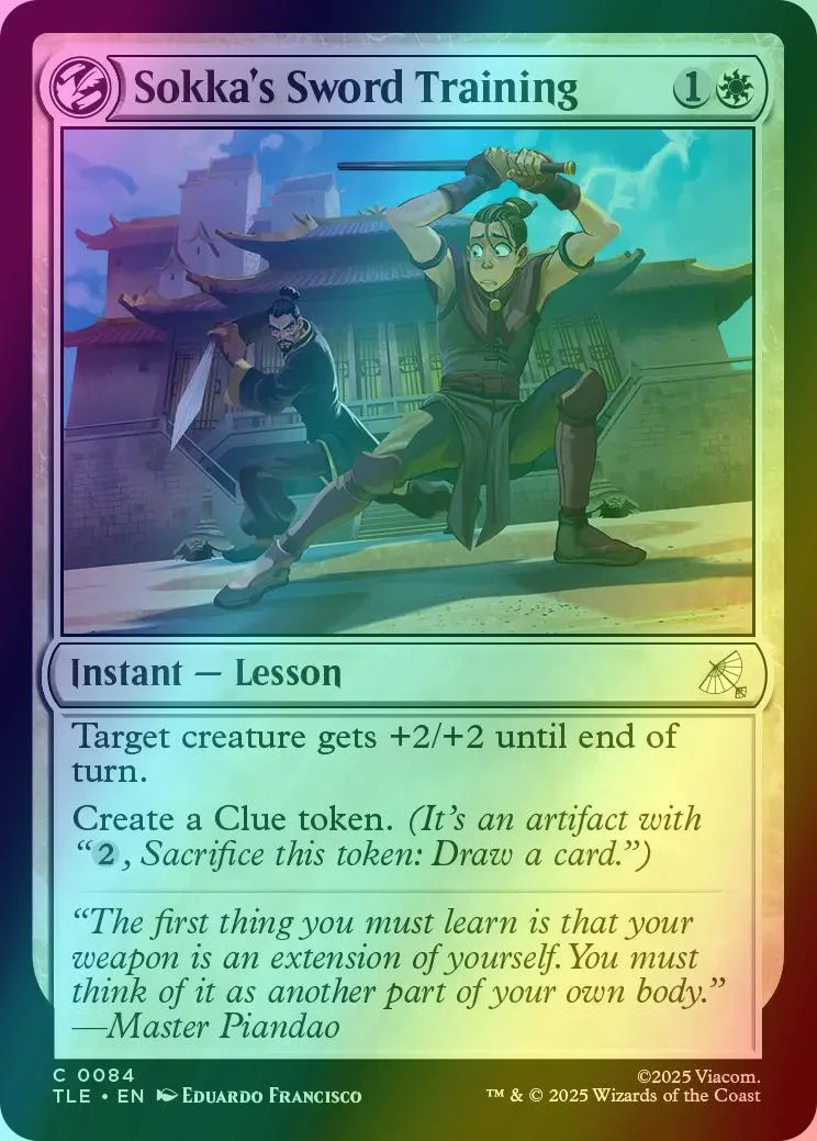 Sokka's Sword Training [84] [Avatar: The Last Airbender Eternal] [Foil]