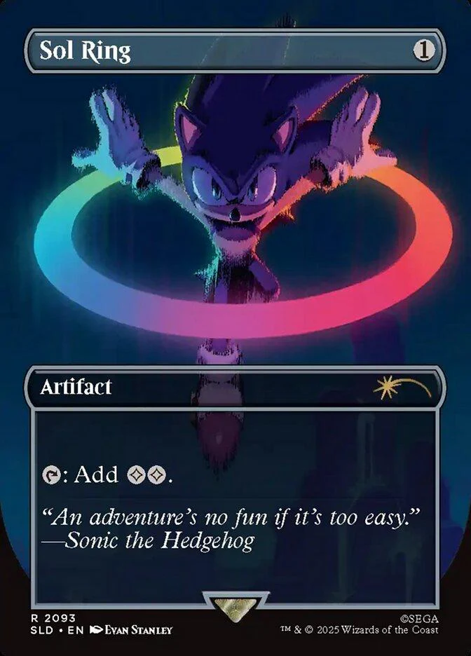 Sol Ring [2093] [Borderless] [Secret Lair X Sonic: Chasing Adventure] [Secret Lair Drop] [Non-Foil]