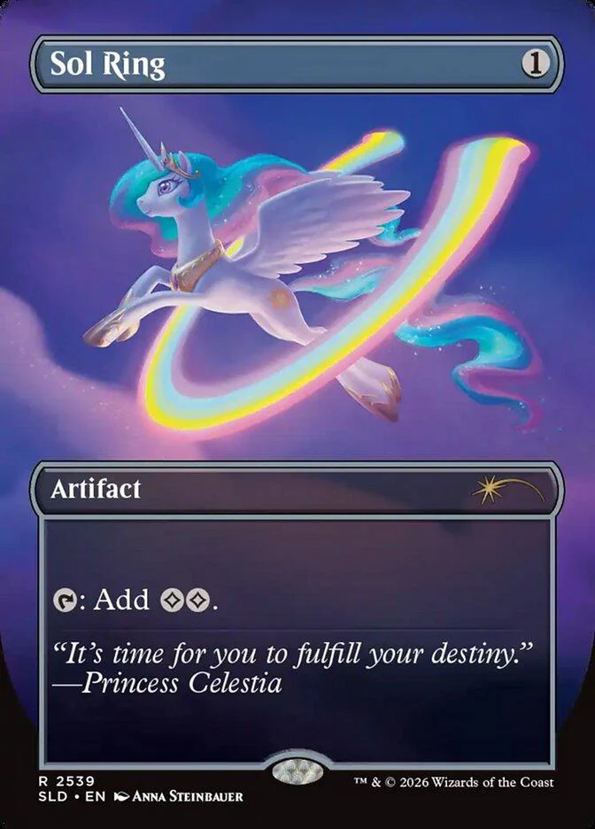 Sol Ring [2539] [Borderless] [Friendship is Magic] [Secret Lair Drop] [Non-Foil]