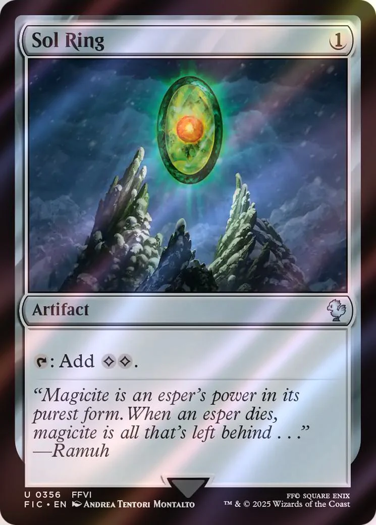 Sol Ring [356] [FFVI] [FINAL FANTASY: Commander] [Surge Foil]