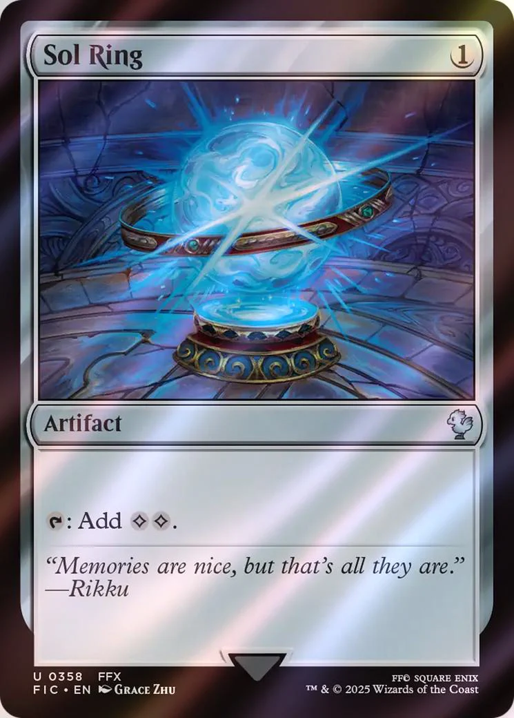 Sol Ring [358] [FFX] [FINAL FANTASY: Commander] [Surge Foil]