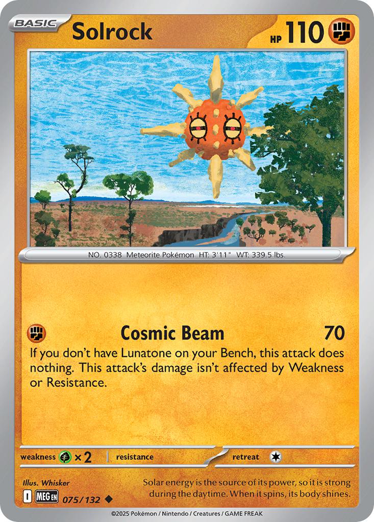 Solrock - 075/132 - Uncommon [me01-075] [Non-Holo]