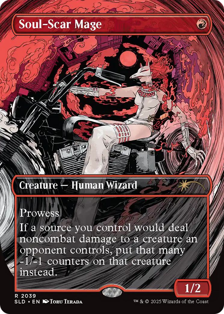 Soul-Scar Mage [2039] [Borderless] [VROOM] [Secret Lair Drop] [Non-Foil]