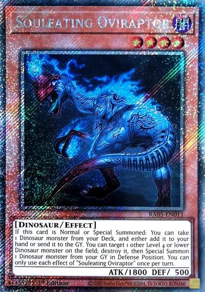 Souleating Oviraptor - RA05-EN011 - Platinum Secret Rare - 1st Edition