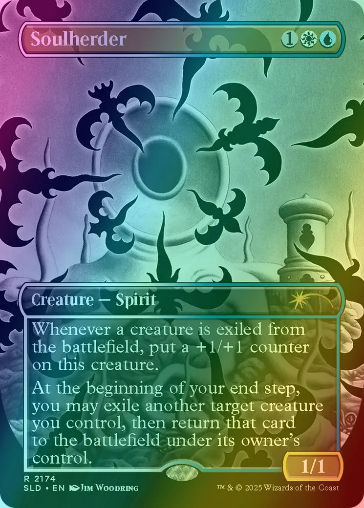 Soulherder [2174] [Borderless] [Dreaming Darkly] [Secret Lair Drop] [Rainbow Foil]