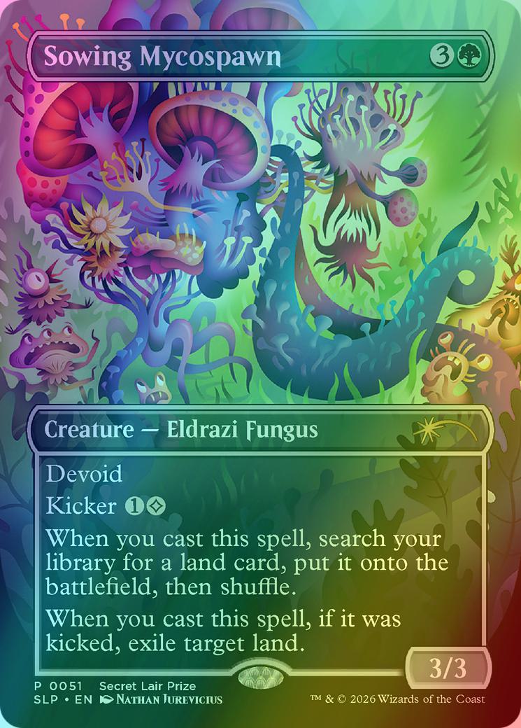 Sowing Mycospawn [0051] [Borderless] [Secret Lair Promo] [Foil]