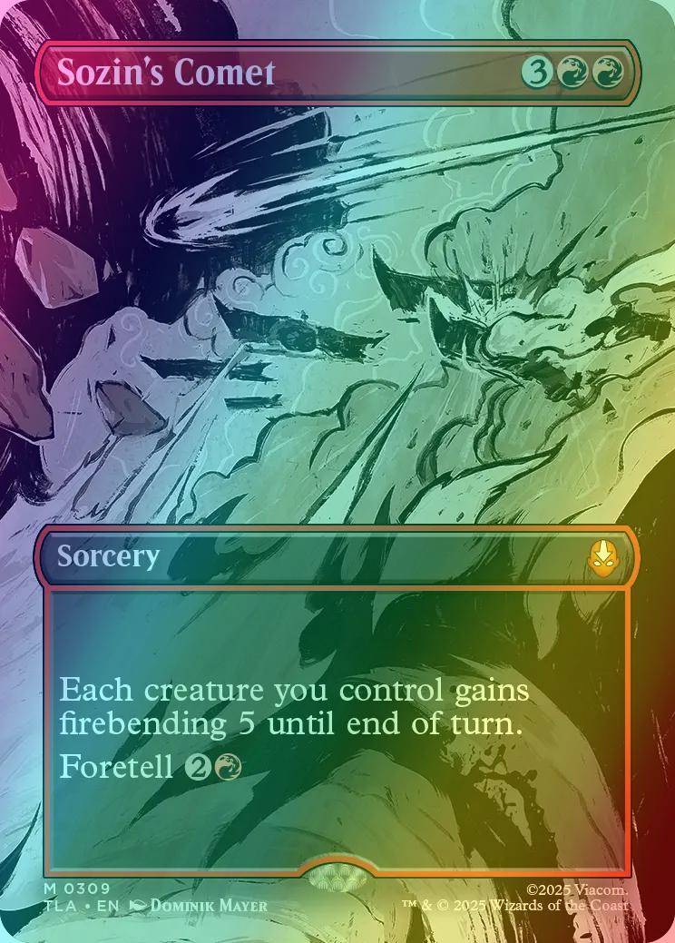 Sozin's Comet [309] [Borderless] [Scene] [Avatar: The Last Airbender] [Foil]