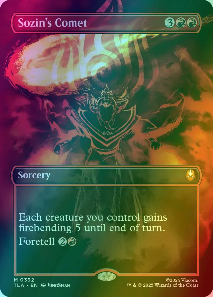 Sozin's Comet [332] [Borderless] [Battle Pose] [Avatar: The Last Airbender] [Foil]