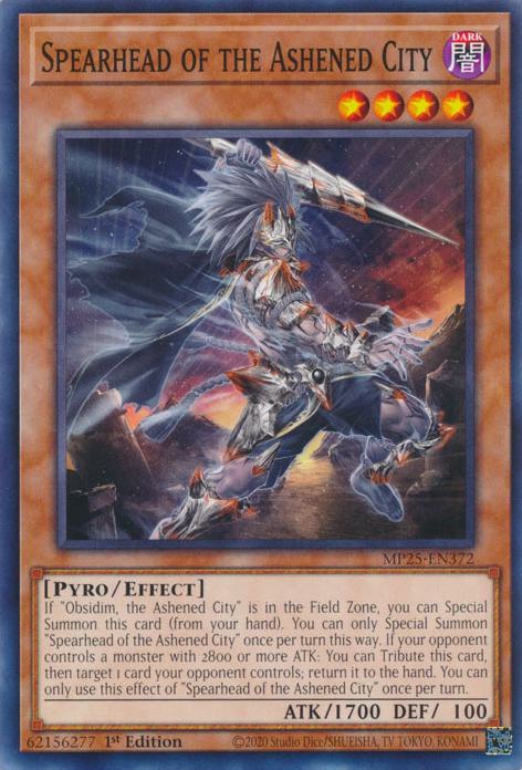 Spearhead of the Ashened City - MP25-EN372 - Common - 1st Edition