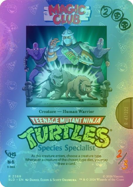 Species Specialist [2369] [Borderless] [VHS Villains] [Secret Lair Drop] [Foil]
