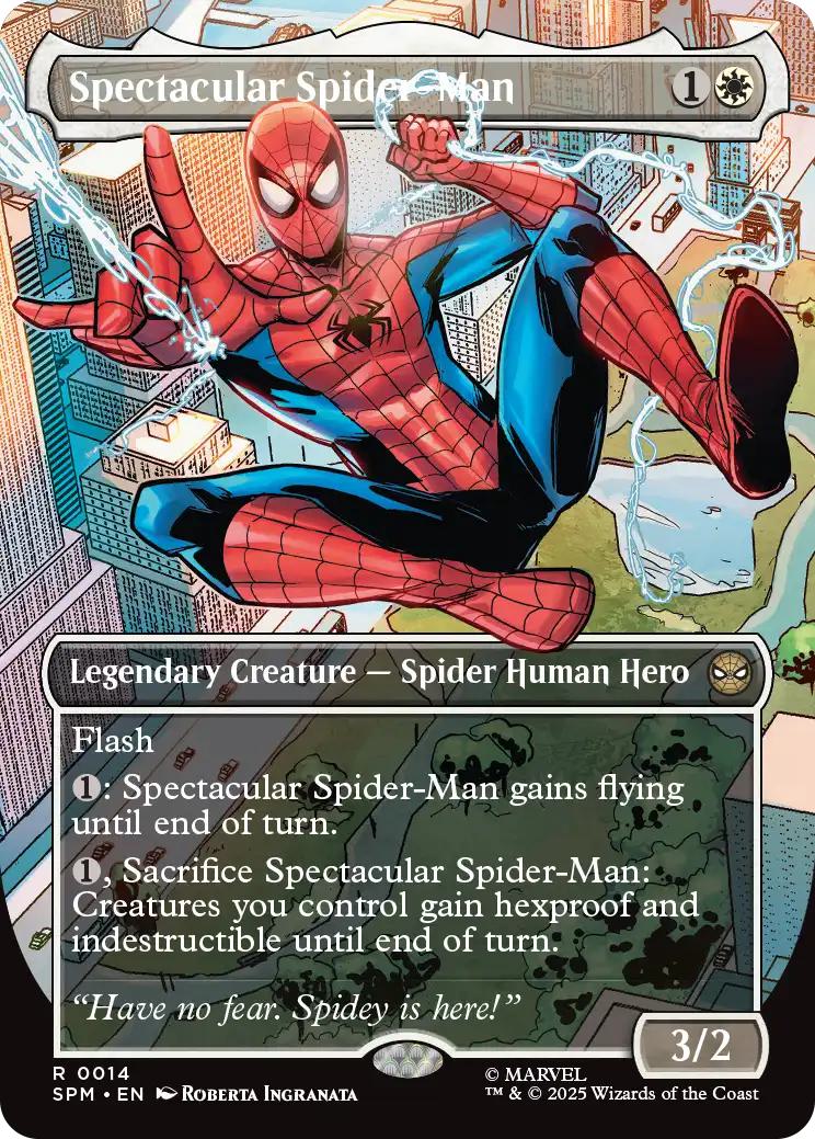 Spectacular Spider-Man [14] [Borderless] [Costume Change]] [Marvel's Spider-Man] [Non-Foil]