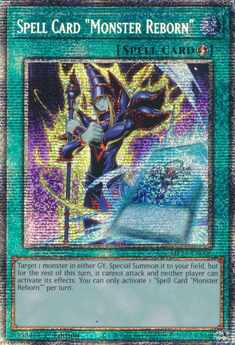 Spell Card "Monster Reborn" - MP25-EN006 - Starlight Rare - 1st Edition