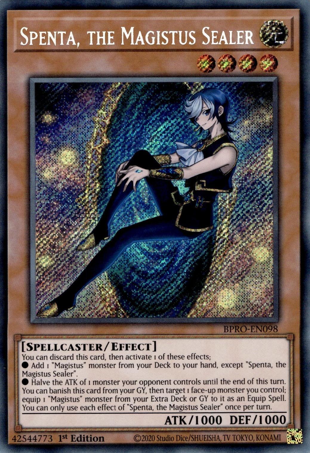 Spenta, the Magistus Sealer - BPRO-EN098 - Secret Rare - 1st Edition