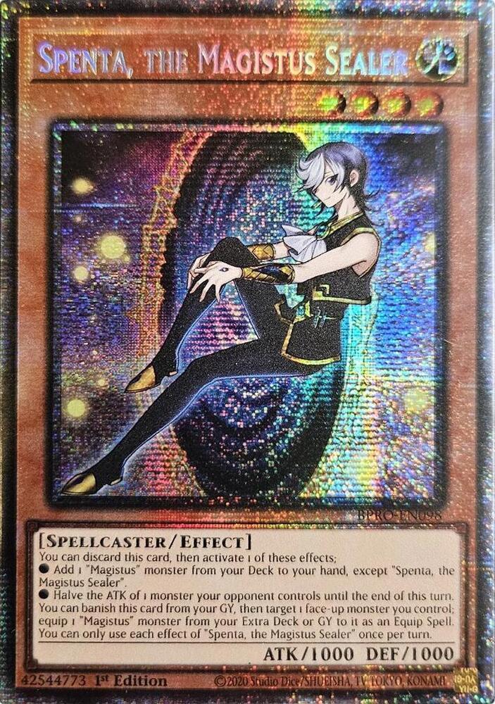 Spenta, the Magistus Sealer - BPRO-EN098 - Starlight Rare - 1st Edition