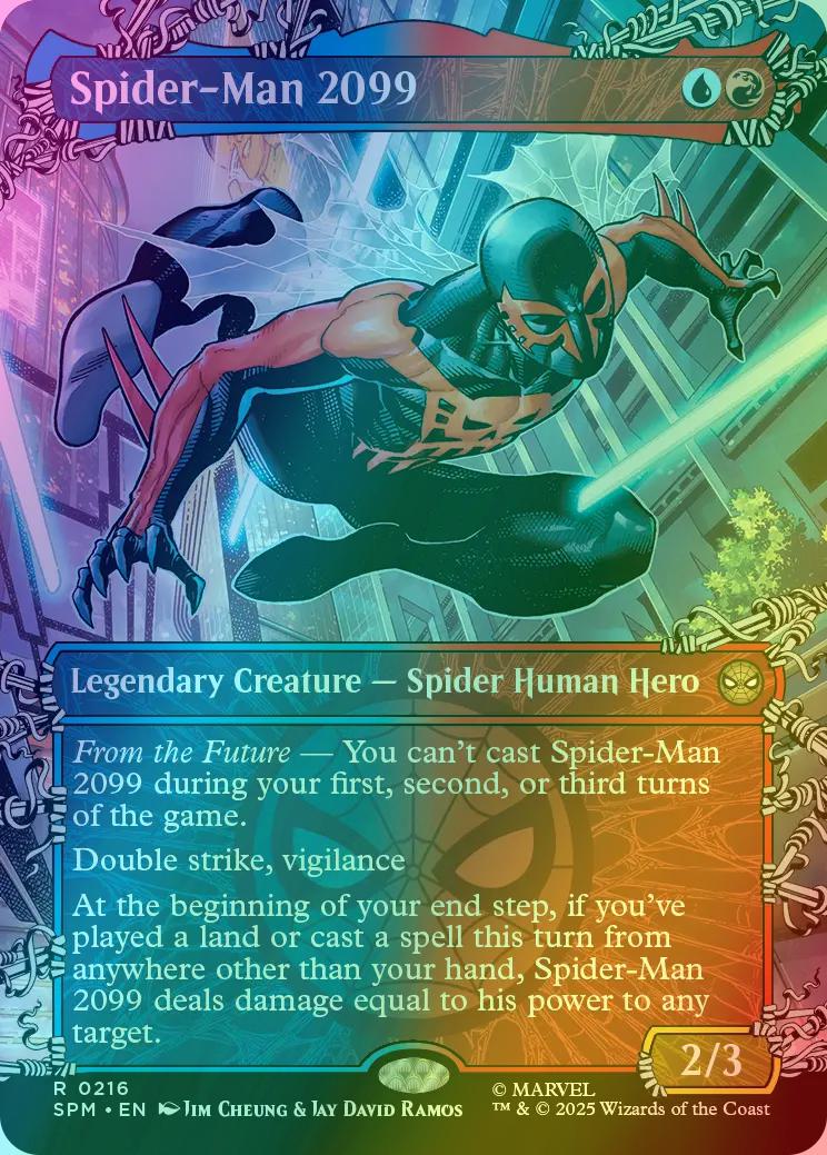 Spider-Man 2099 [216] [Borderless] [Web-Slinger] [Marvel's Spider-Man] [Foil]
