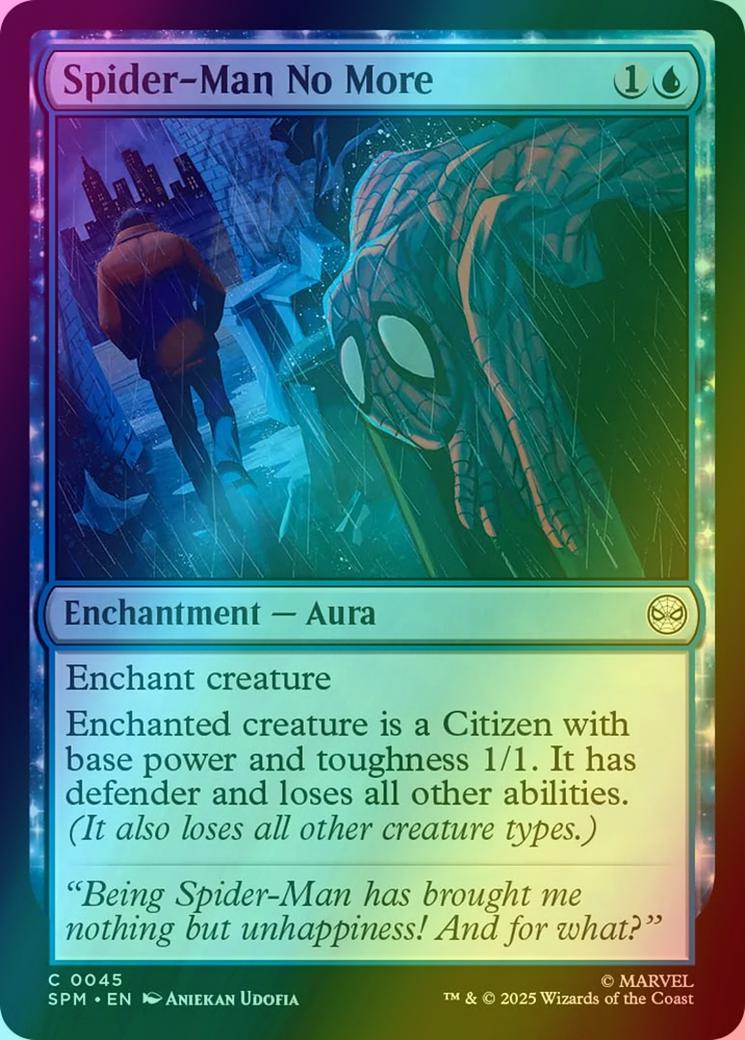 Spider-Man No More [45] [Marvel's Spider-Man] [Foil]
