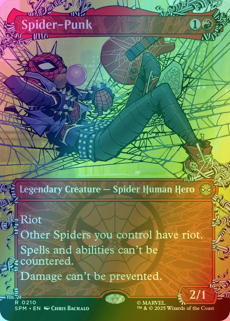 Spider-Punk [210] [Borderless] [Web-Slinger] [Marvel's Spider-Man] [Foil]