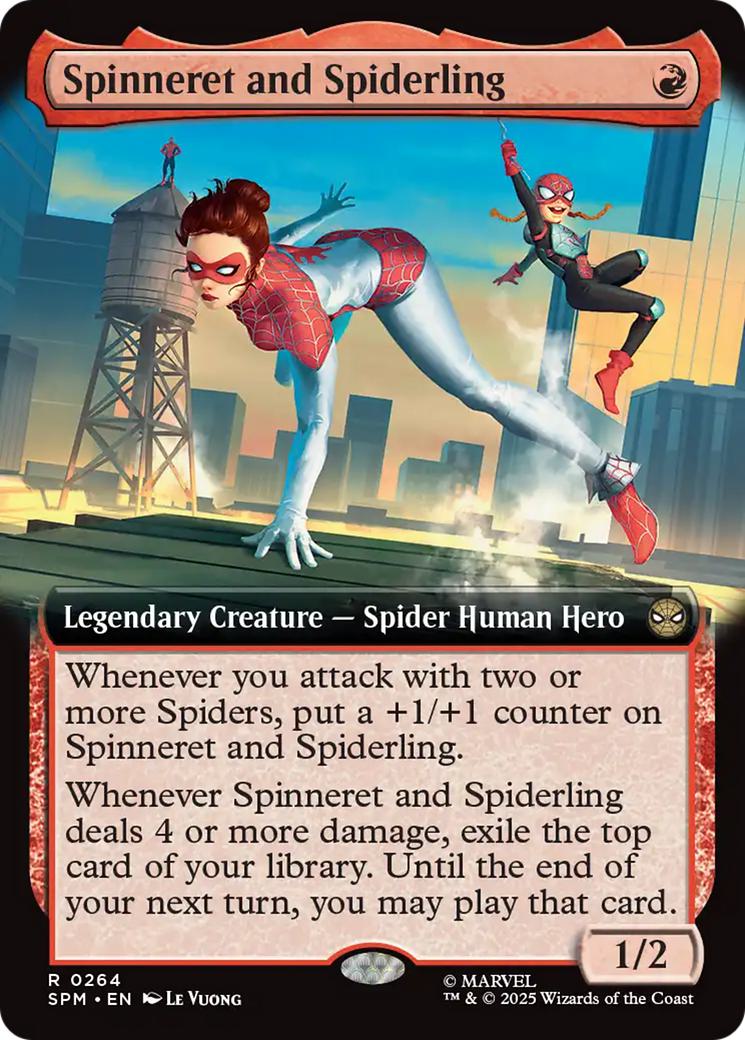 Spinneret and Spiderling [264] [Extended Art] [Marvel's Spider-Man] [Non-Foil]