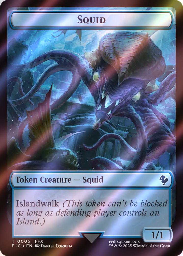 Spirit Token (03) // Squid Token (05) [FINAL FANTASY: Commander: Tokens] [Surge Foil] - Image 2