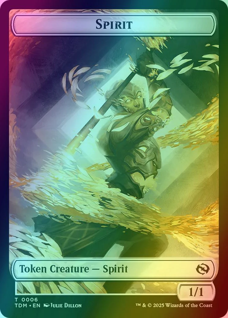 Spirit Token (06) // Spirit Token (07) [Tarkir: Dragonstorm: Tokens] [Foil]