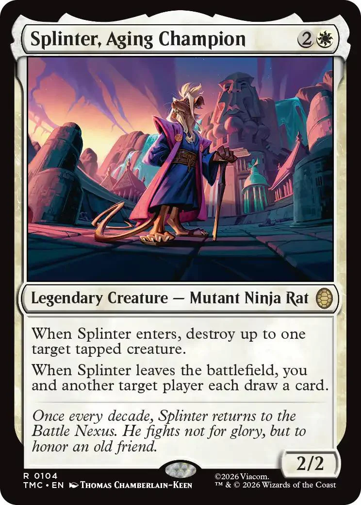Splinter, Aging Champion [104] [Team-Up] [Teenage Mutant Ninja Turtles Eternal] [Non-Foil]